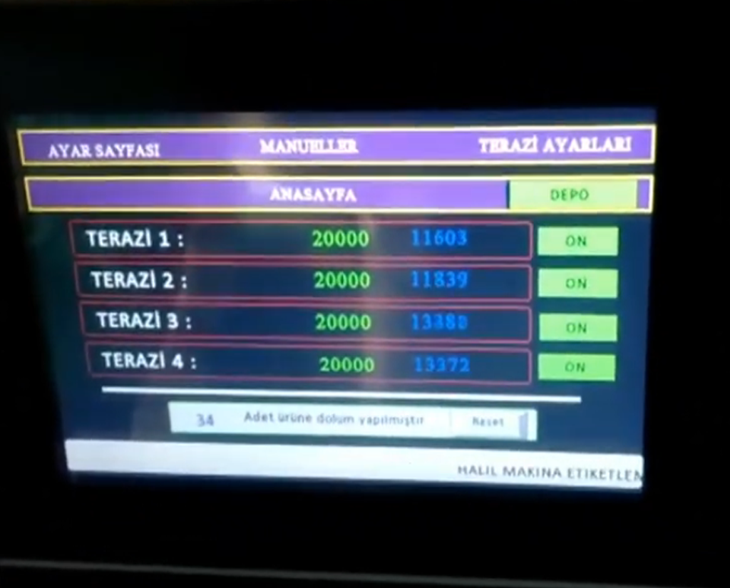 Terazili Dolum Makinası Loadcel Terazili Dolum Makineleri | Halil Dolum Makinaları